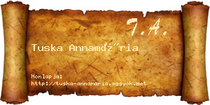 Tuska Annamária névjegykártya